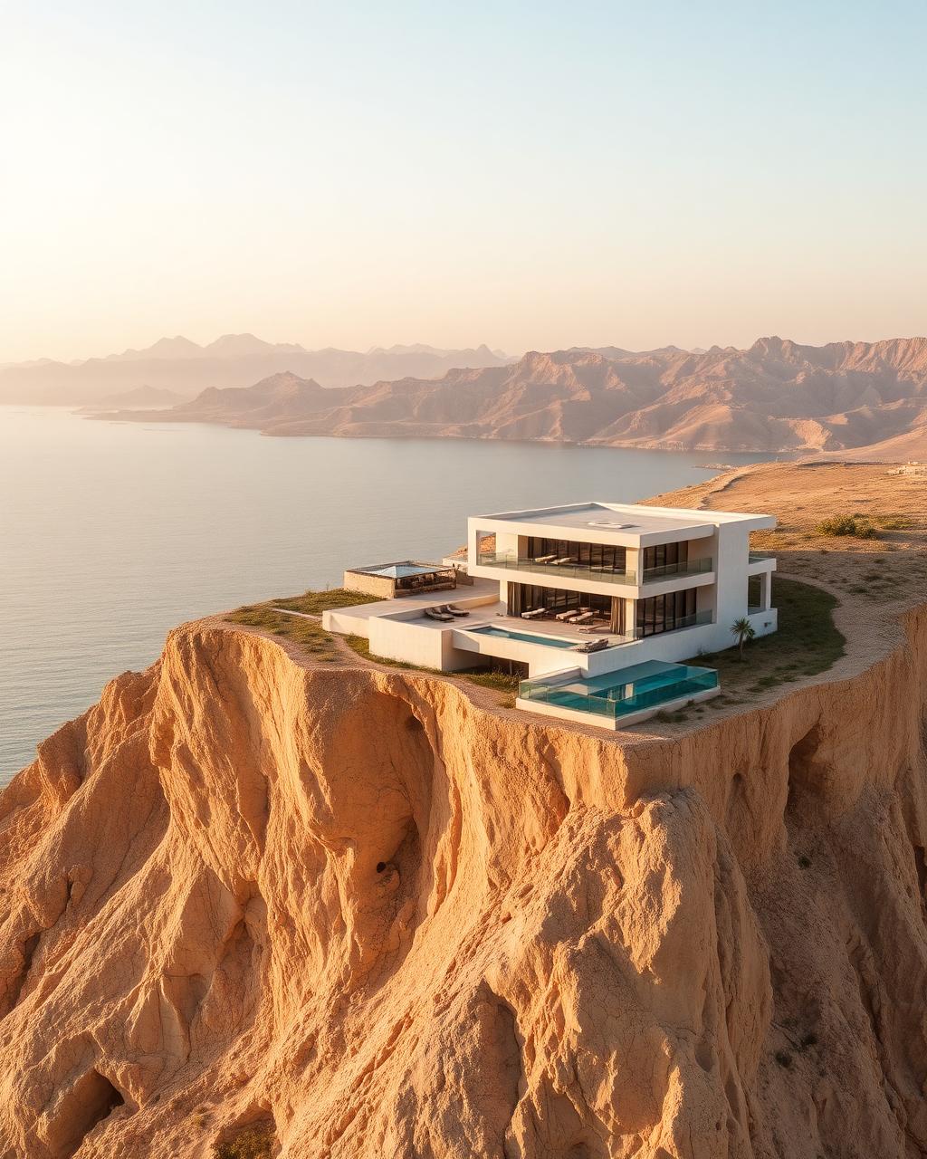 AIDA cliffside luxury villas overlooking the sea in Yiti Oman